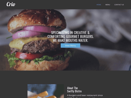 WordPress Restaurant Theme Example 3