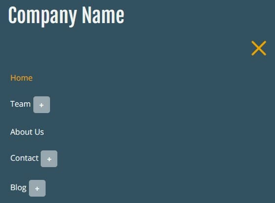 Mega Menu Mobile Design
